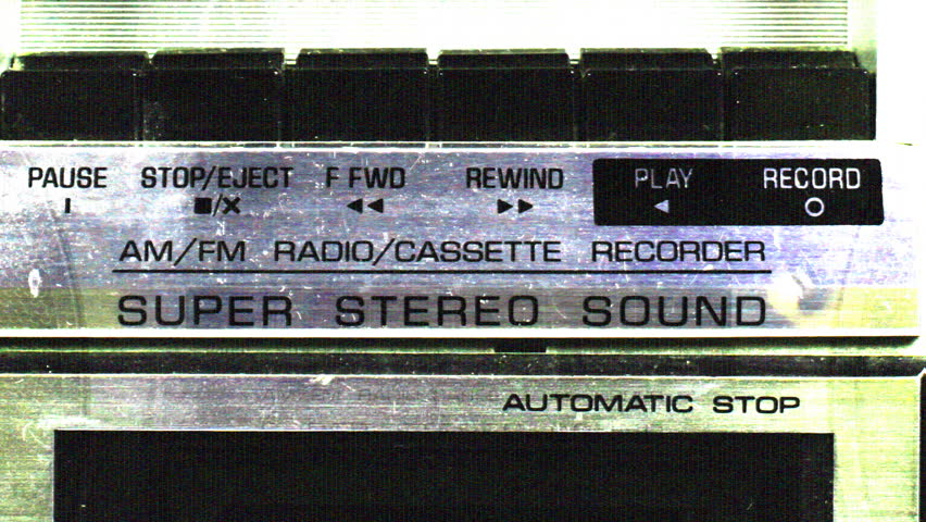 sequence of images of a retro ghetto blaster