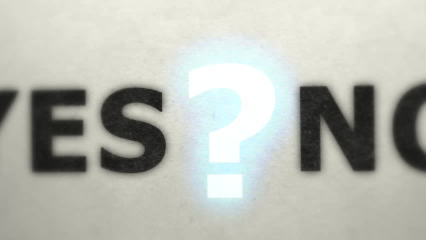 YES or NO election concept