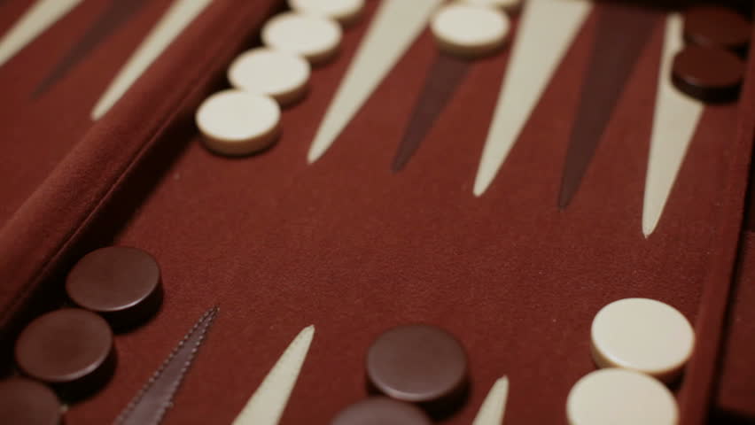 A close up roll of double ones in a backgammon game