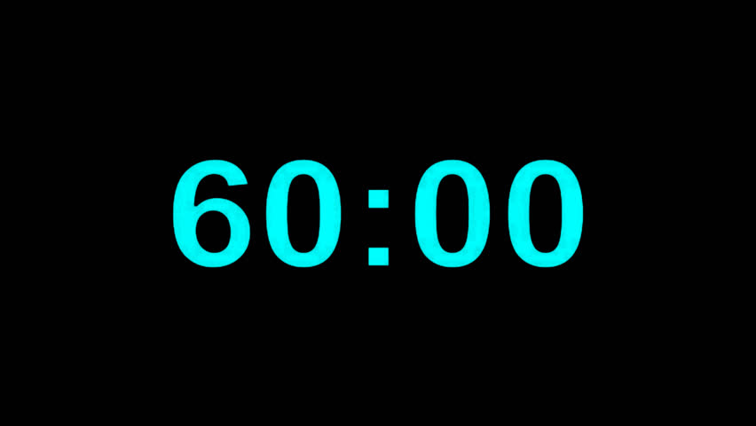 minute countdown by seconds