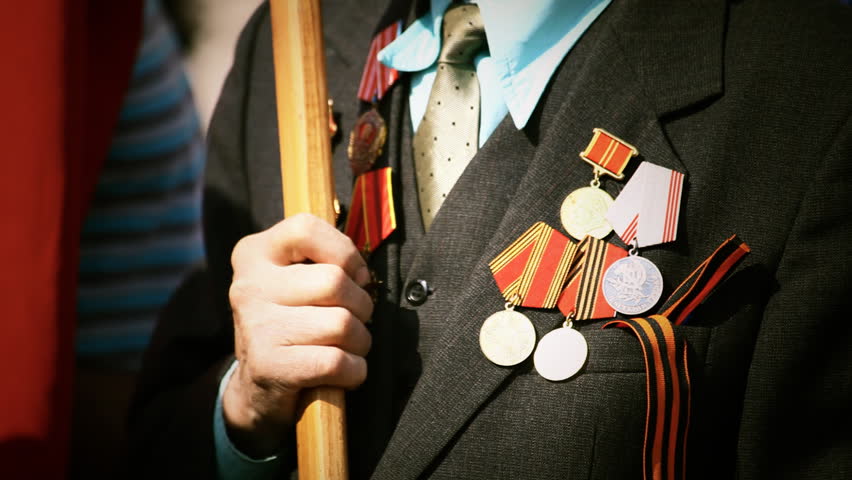 Great World War veteran with medals 