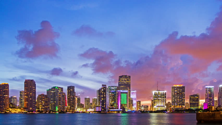 Miami Skyline Stock Footage Video | Shutterstock