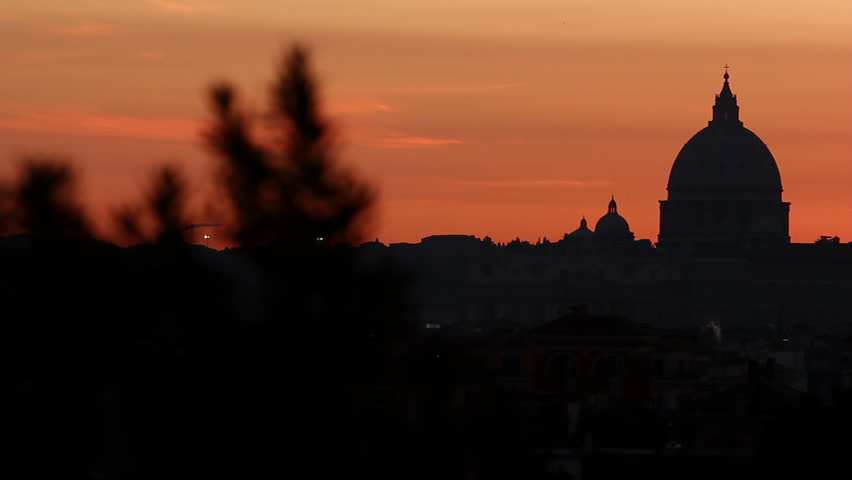 Sunset in Rome 