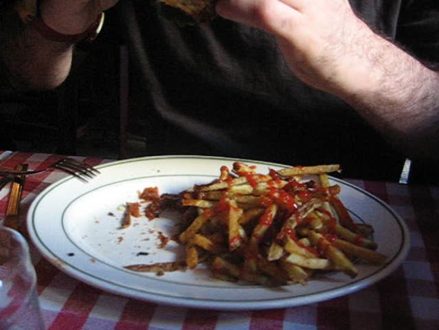 eating food