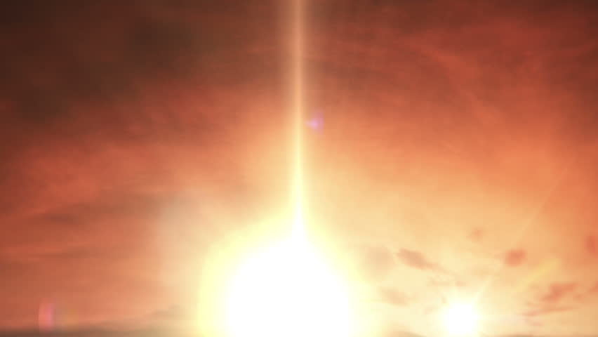 mas iv nuclear bomb explosion creates a mushroom cloud, very dramatic scene... HD