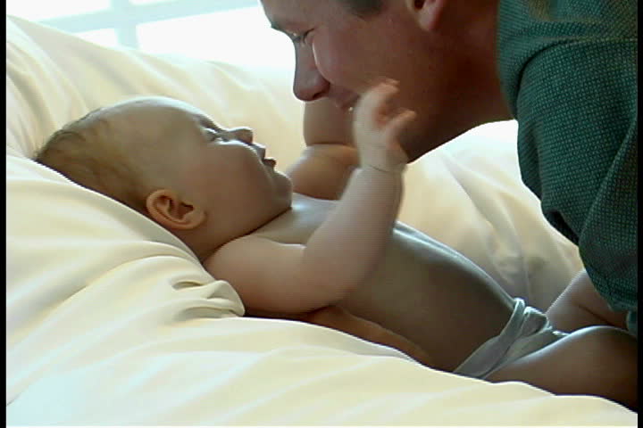 Father with baby
