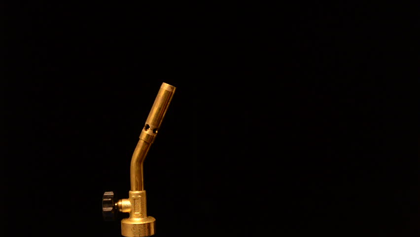 lighting a propane torch