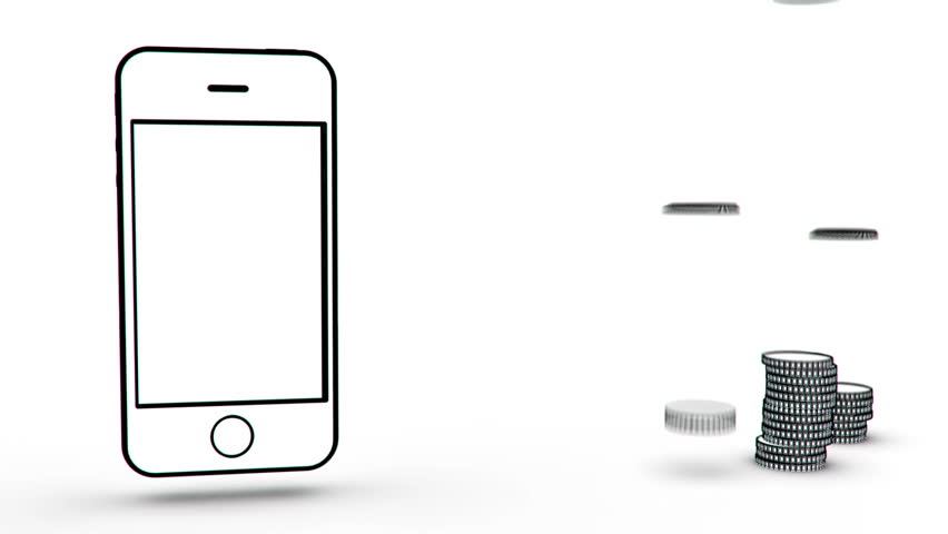 Phone with coins