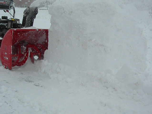 Snowblowing machine