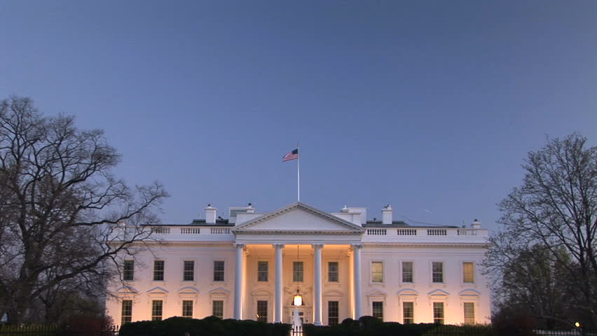 The White House, home of the President of the United States of America, Washington, D.C. at dusk 
