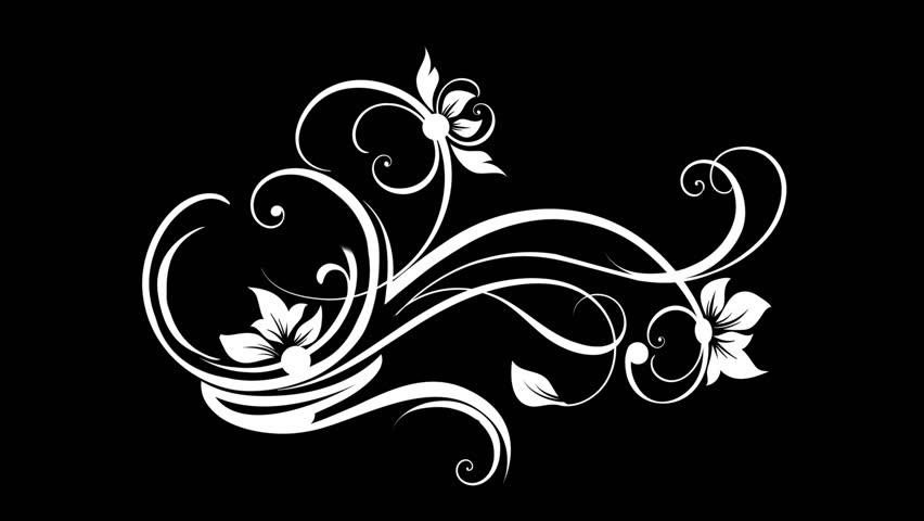 Flourish Decoration 03 - Animated Floral Background, Overlay, Matte And