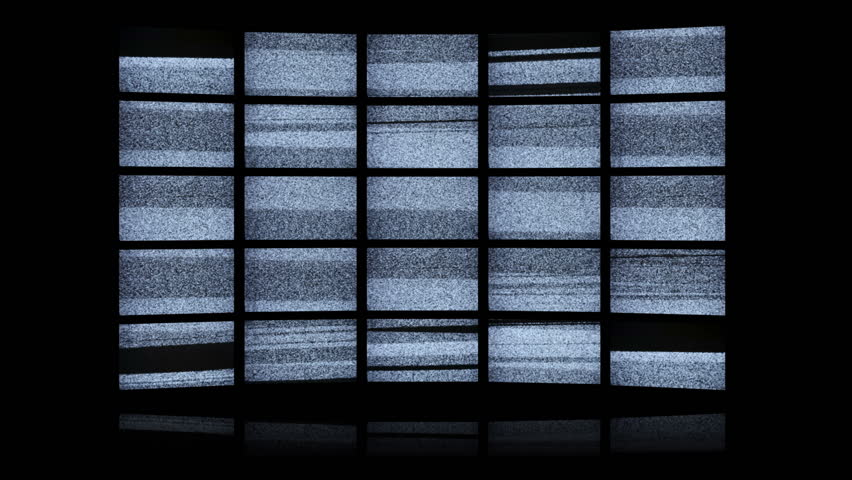 White noise led wall with final green screen