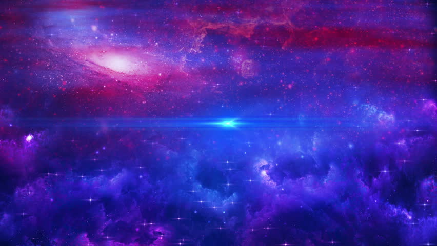 particles flying in outer space