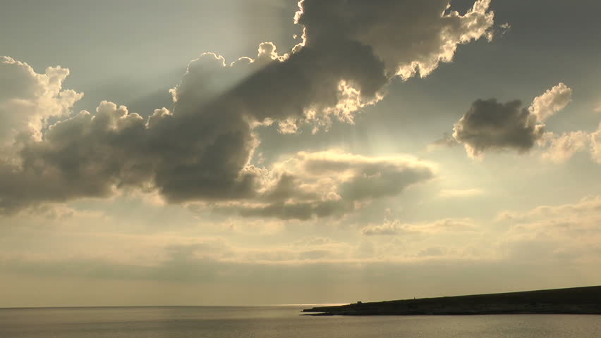 Clouds of the Crimean peninsula, timelapse.