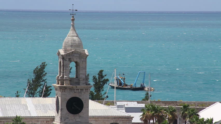 The port of King's Wharf on the island of Bermuda.