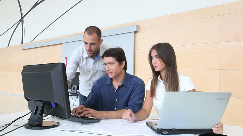 Workteam meeting in the office