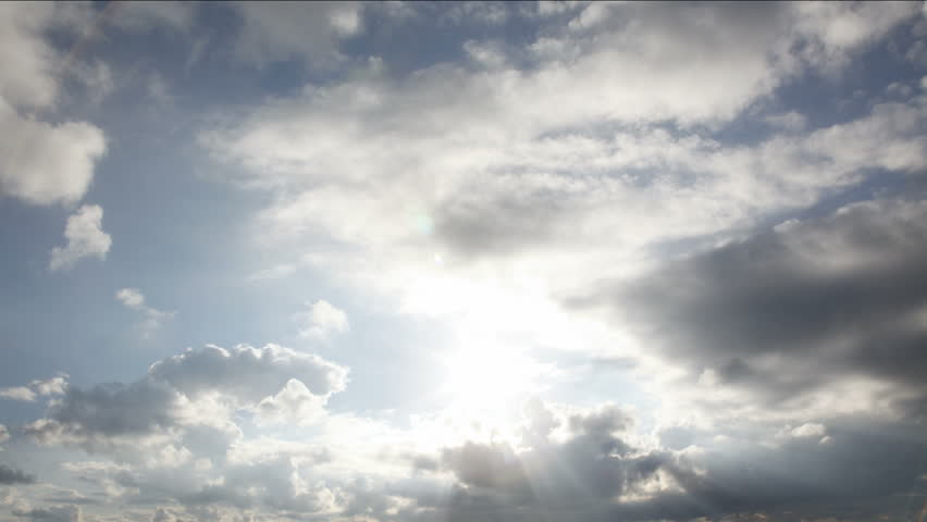 Time lapse video of clouds and sky