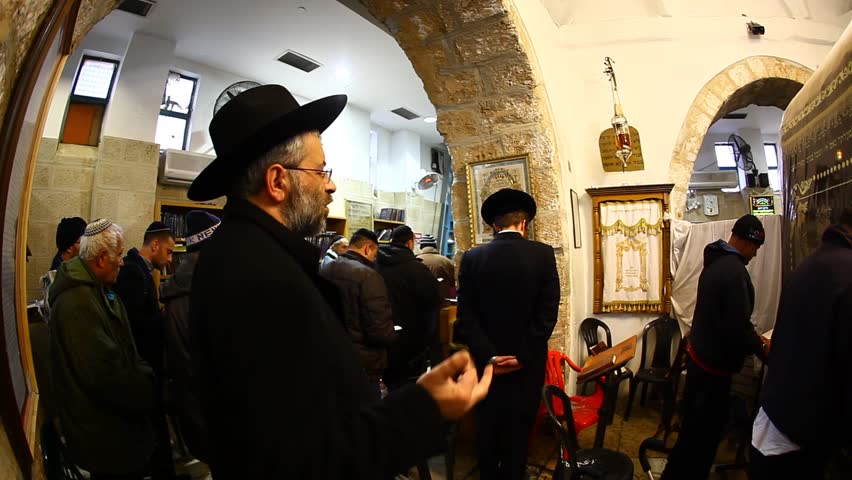 BETHLEHEM, ISRAEL - DECEMBER 10: Jews visit and pray at ancient tomb site believed to be the burial place of the biblical Matriarch Rachel, Bethlehem, December 10 2010, Bethlehem, Israel. 