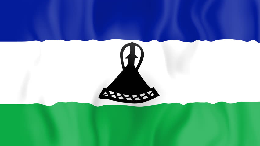 Flag Of Lesotho Stock Footage Video Shutterstock