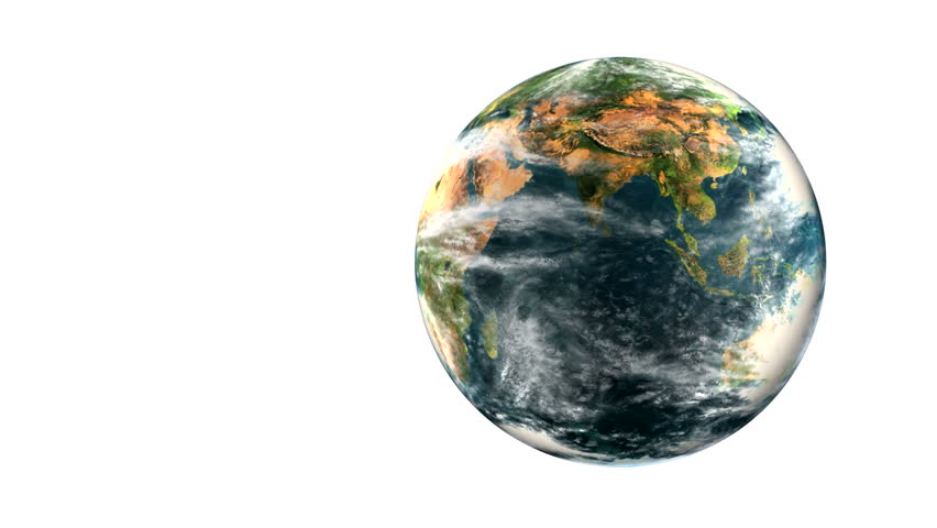 Earth Globe Rotation (HD 1080). Twenty seconds loop. Alpha channel is included.