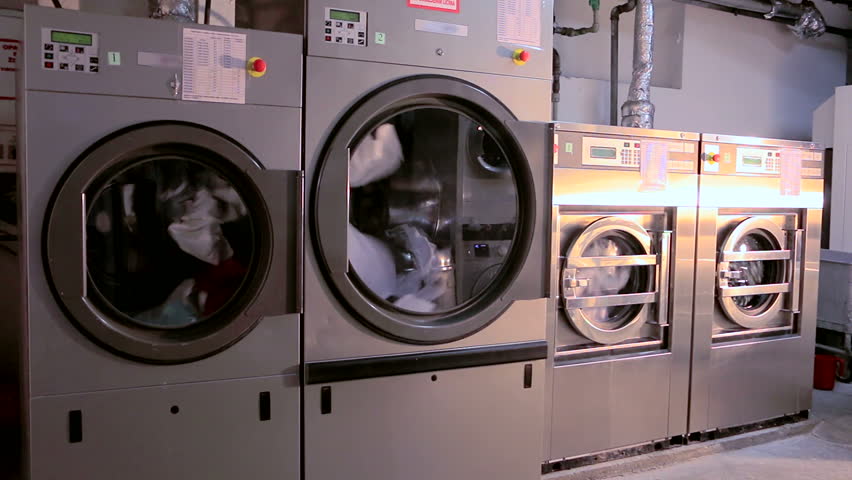 laundromat with extra large washing machines