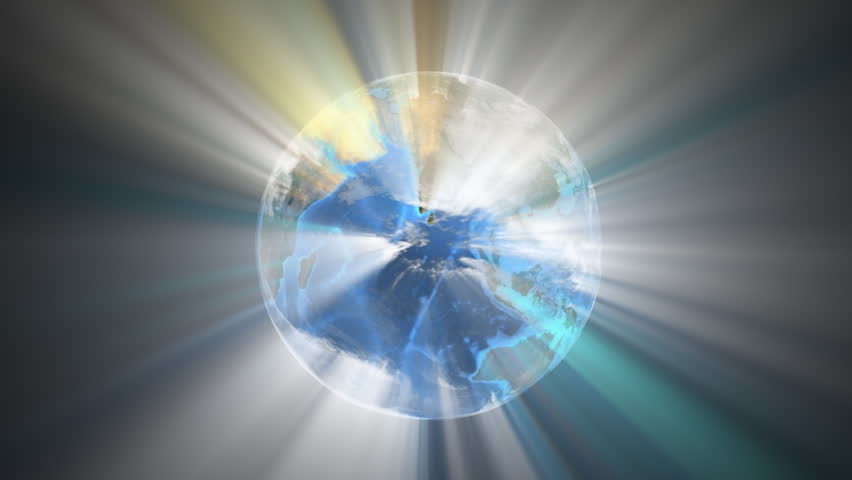Spinning 3d globe