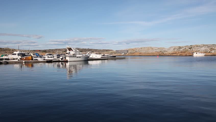 Marina and boats at Verdens Ende, Norway - Full HD