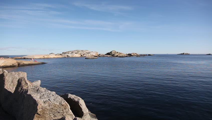 Rocky coast at Verdens Ende, Norway - Full HD