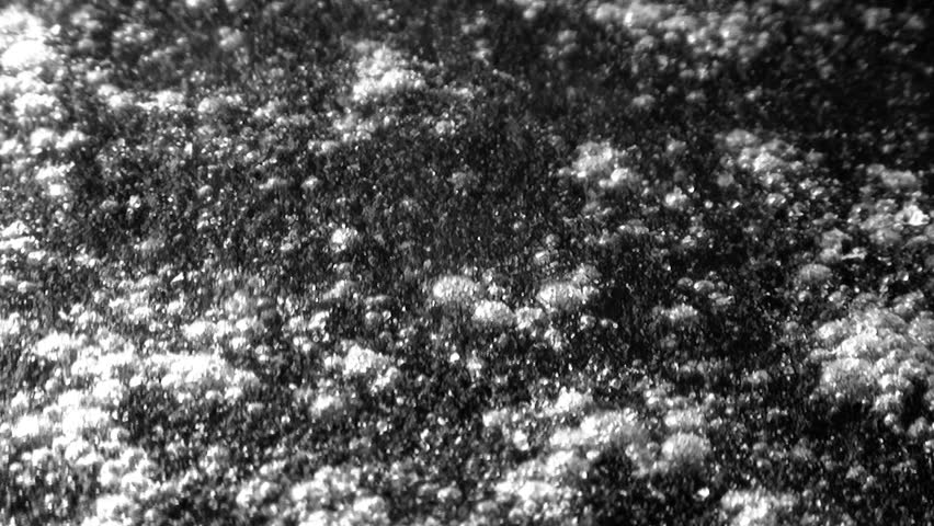 black and white bubbling surface texture