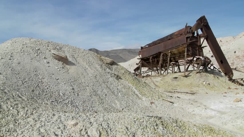 An abandoned sulfur mine in Death Valley.