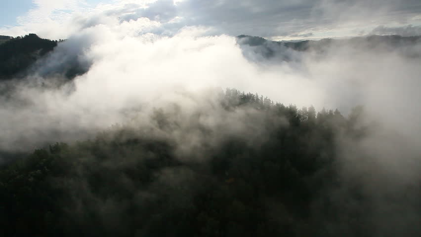 flying above the clouds