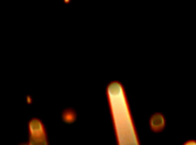 Fire sparks. 
