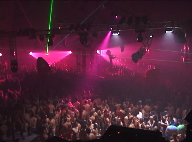 Crowd dancing at festival