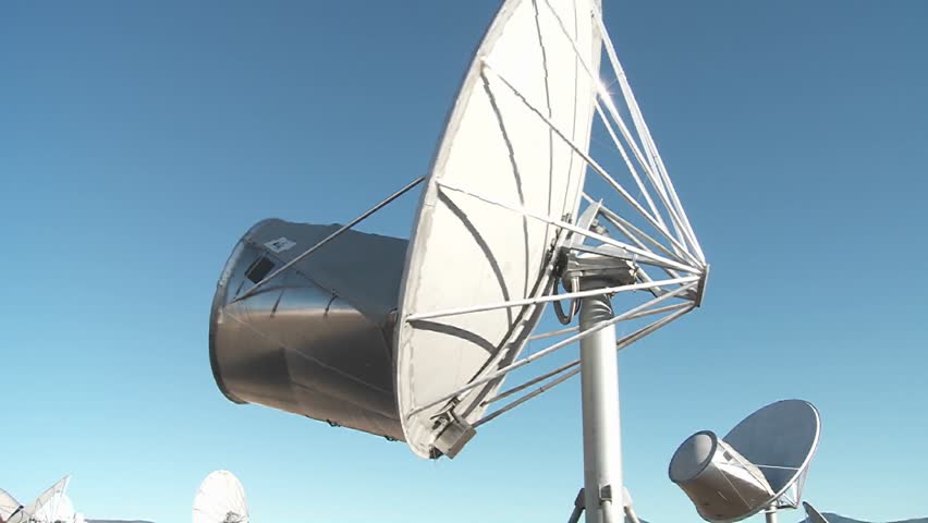 satellites pivot as they search the heavens for extra terrestrial life.