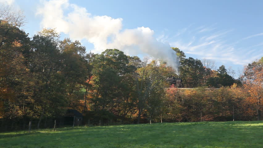 CUMBERLAND, MD - OCTOBER 17: Western Maryland Railroad steam train on October 17, 2011 in Cumberland, MD. This scenic railroad offers excursions pulled by a 1916 Baldwin locomotive.