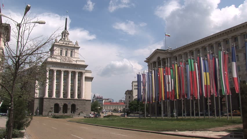 Downtown plaza Sofia, Bulgaria