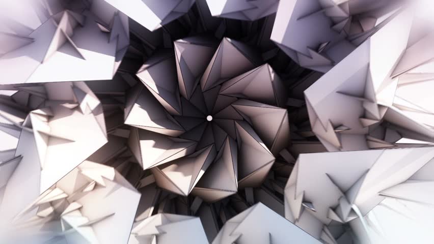 Triangle Paper Origami Background - Center