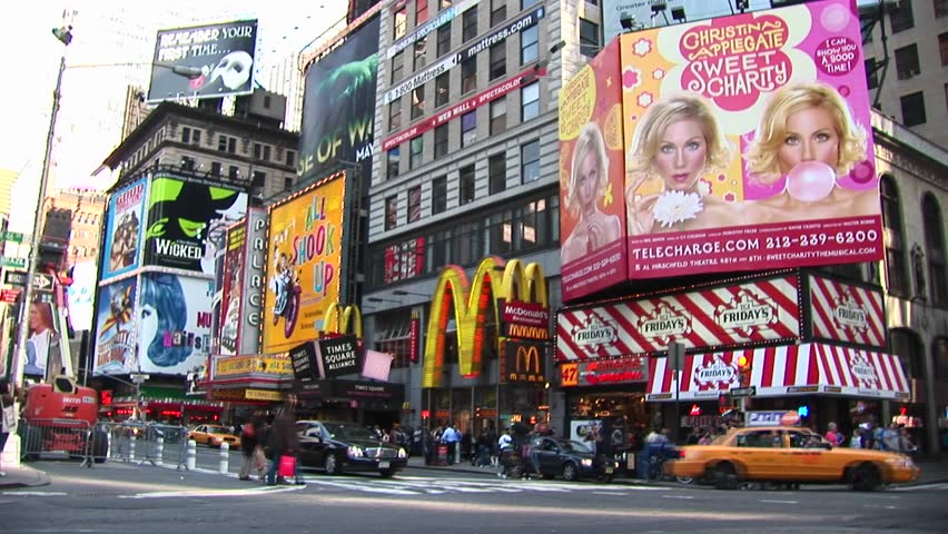NEW YORK, NY - CIRCA 2005: A corner in Times Square circa 2005 in New York.