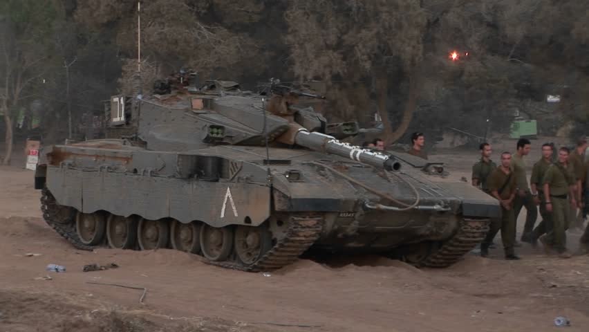 ISRAEL - CIRCA 2009: Israeli soldiers arrive for duty in a border region circa 2009 in Israel.