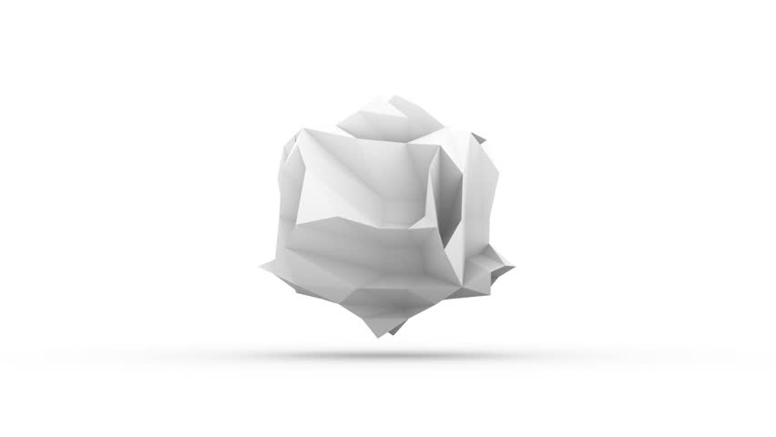 White crumpled paper dancing