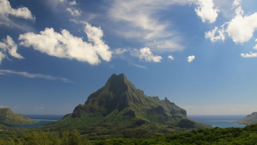 Time Lapse Belvedere Lookout, Moorea, French Polynesia 