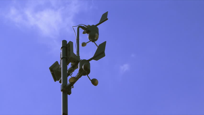 Anemometer on the roof
