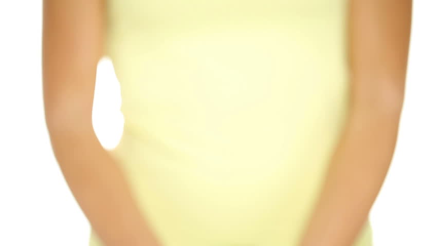 Green cabbage. Woman holding showing green cabbage in closeup.
