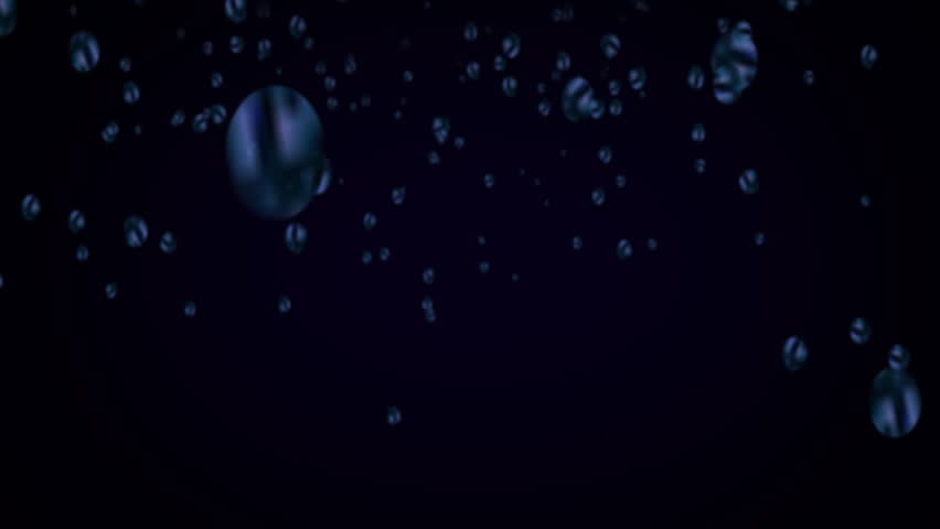 Rain drops falling downward