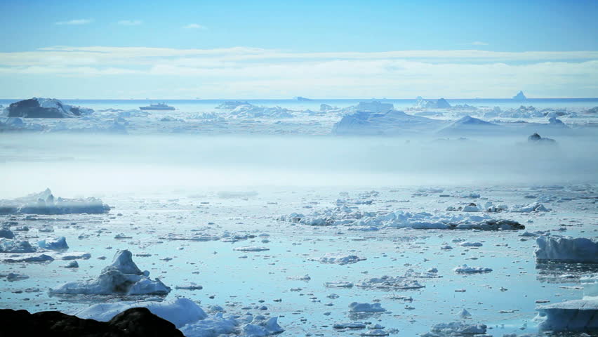 Melting Arctic Ice Floes