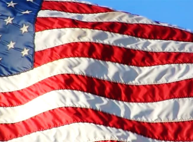 USA Flag 15 Slow Motion Loop