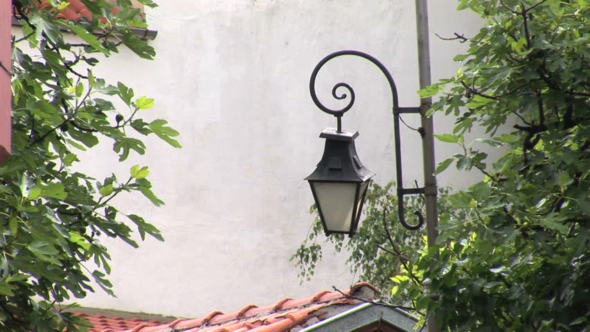 Old street in Plovdiv, zoom-out