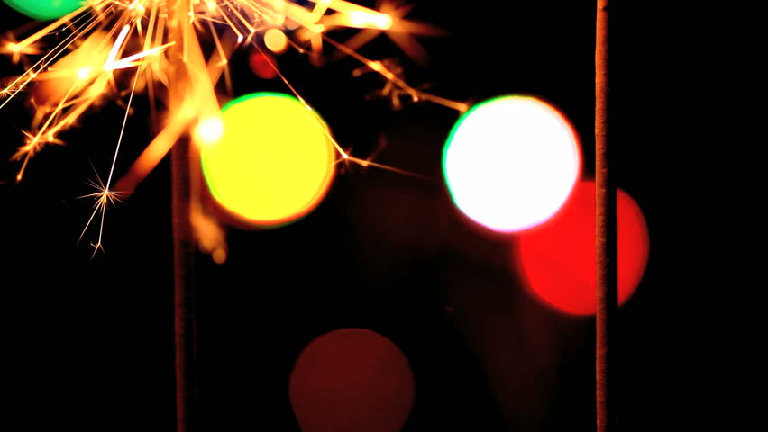 sparklers with color light