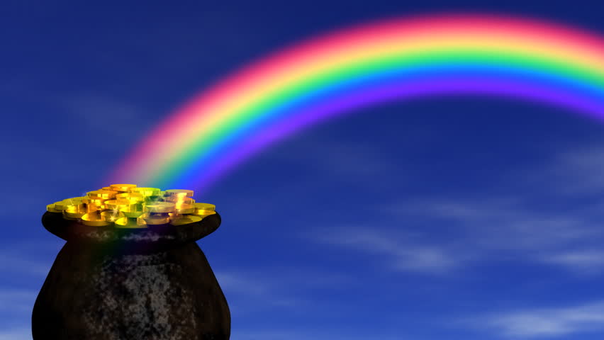 Pot of Gold at End Rainbow