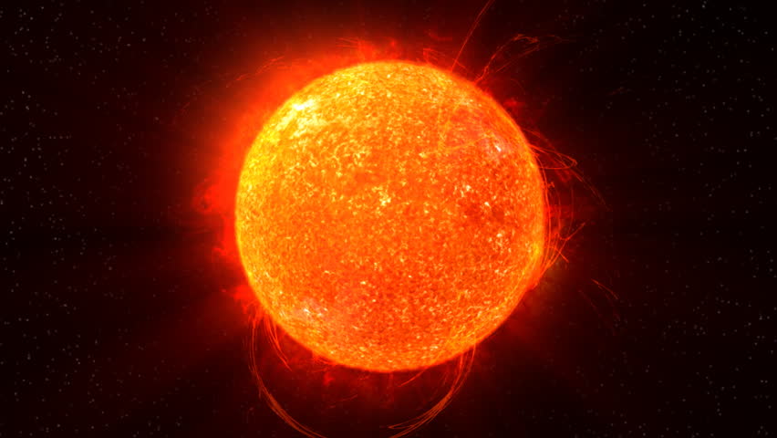 Sun on Fire HD Animation Loop